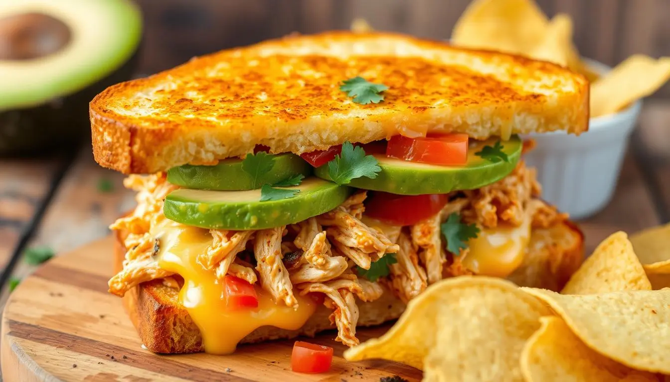 chipotle chicken avocado melt